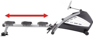 Ruderergometer MAXXUS RX 8.1 - Kombinierter Luft- Magnetantrieb, besonders leise - mit 5 Jahren Garantie